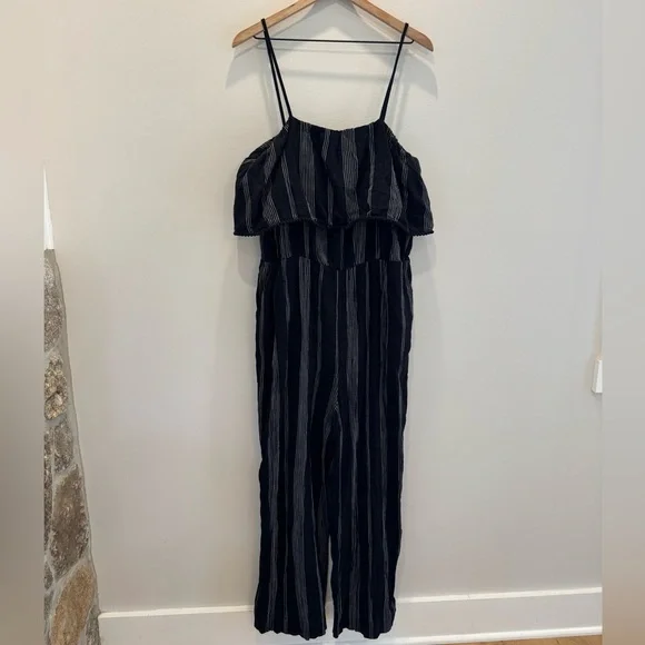 Black Striped Jumpsuit - Picture 12 of 13